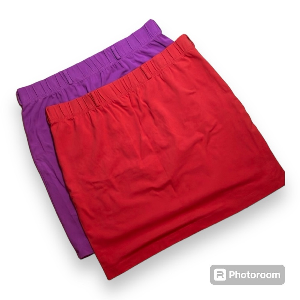 BUNDLE two Tristan XL women pencil skirt cotton